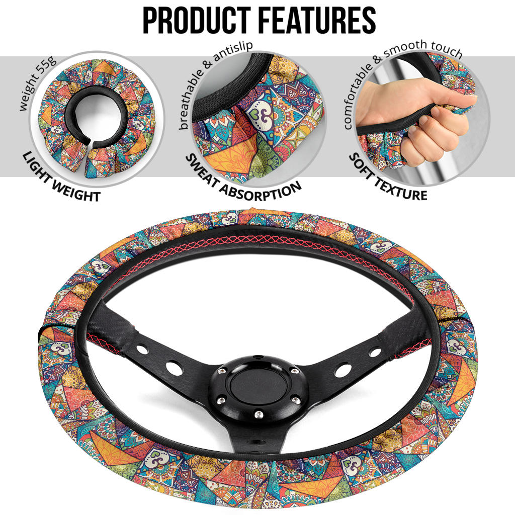 Colorful Fashion Premium Car Steering Wheel Cover