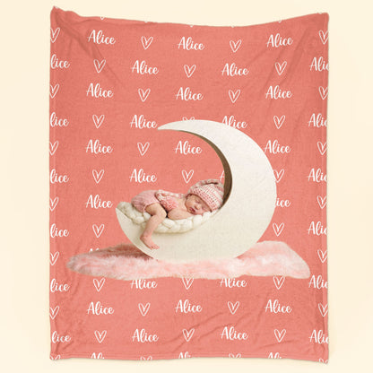 Personalized Name And Photo Blanket For Baby - Personalized Photo Blanket