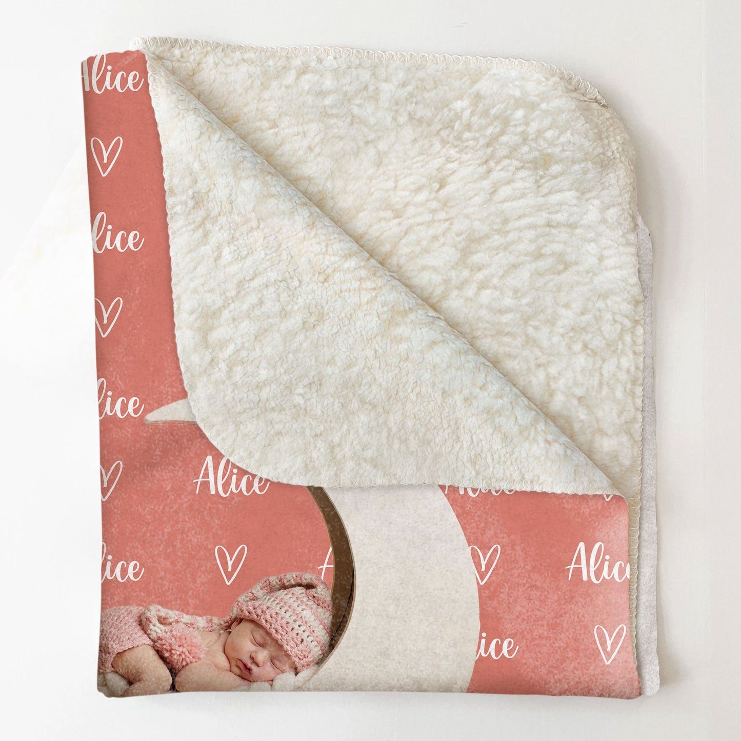 Personalized Name And Photo Blanket For Baby - Personalized Photo Blanket