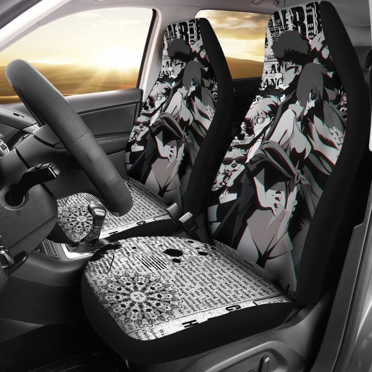 Comic Design Cowboy Bebop Car Seat Covers Lt04 Universal Fit 225721