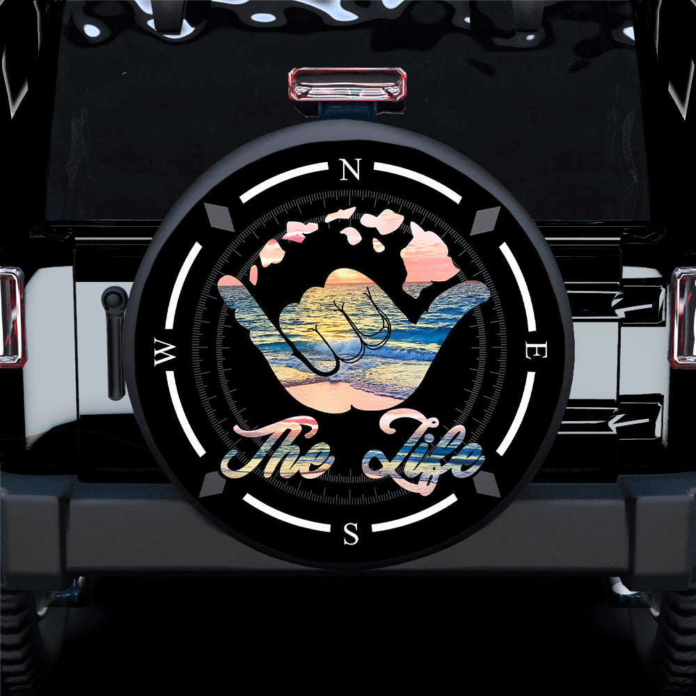 Compass The Life Camping Truck Car Spare Tire Cover