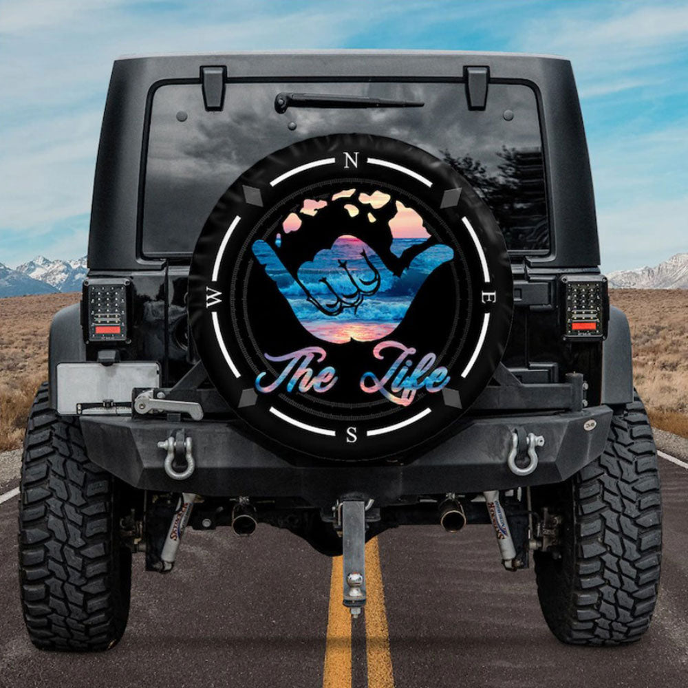 Compass The Life Camping Truck Car Spare Tire Cover