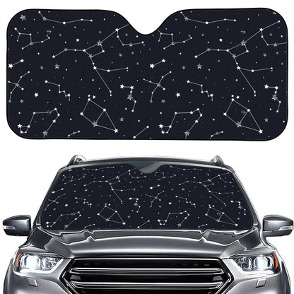 Constellation Stars Pattern Print Car Windshield Sun Shade