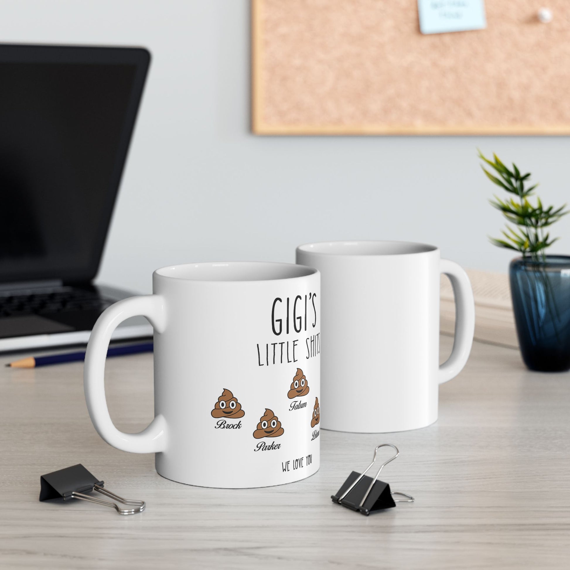 Funny Gigi Coffee Mug – Personalized Gift for Gigi with Kids’ Names - PersonalizedFury