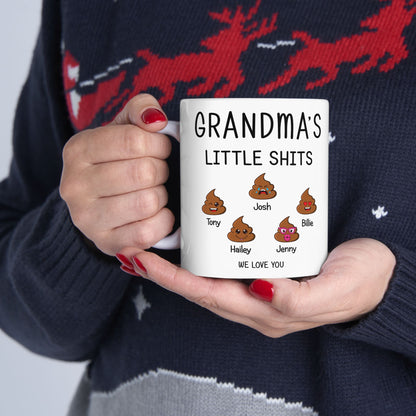 Custom Grandma Mug – Funny Gift with Kids’ Names - PersonalizedFury