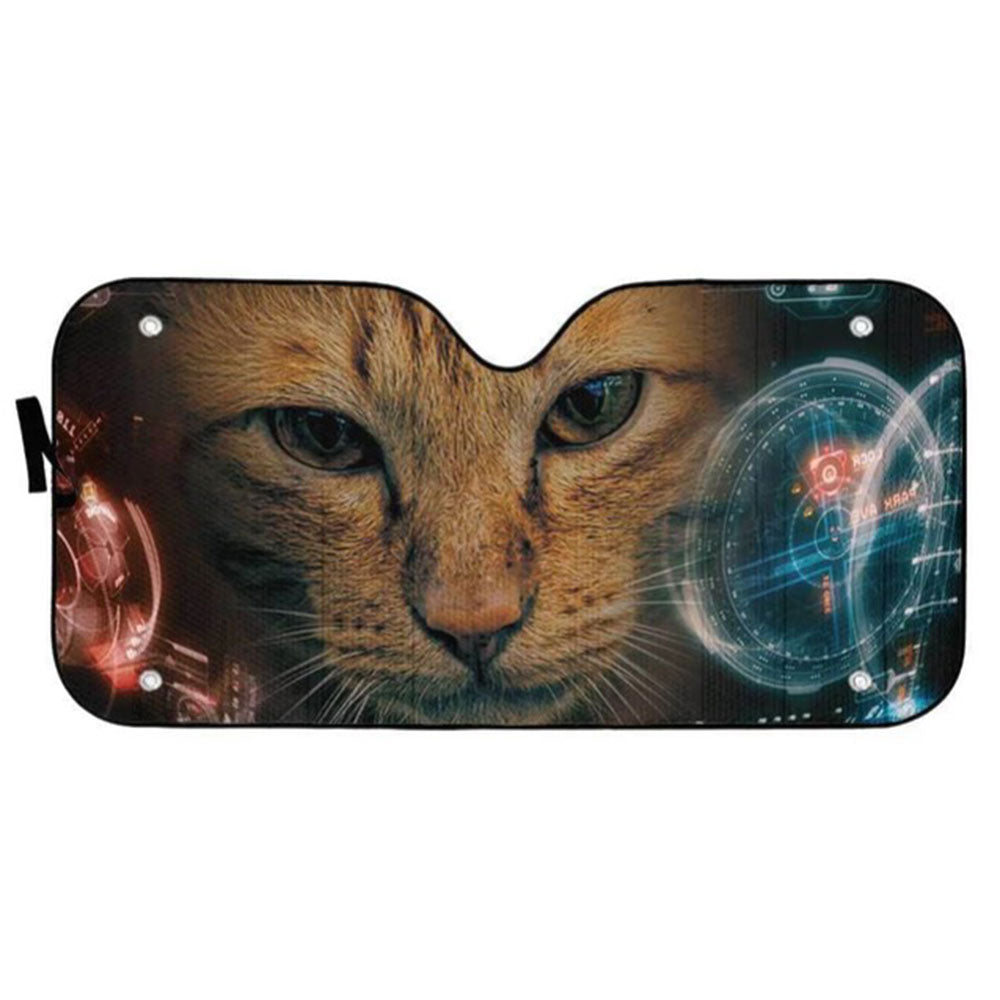 Cool Cat Car Auto Sun Shades Windshield Accessories Decor Gift