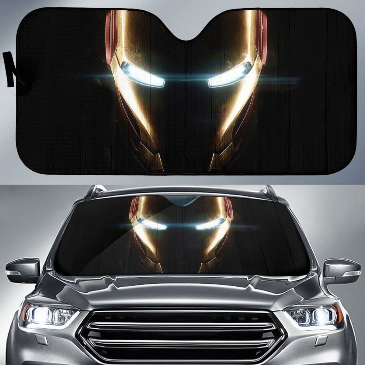 Cool Iron Man Auto Sun Shade Fan Gift Idea Universal Fit 174503
