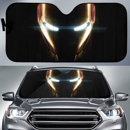 Cool Iron Man Auto Sun Shade Fan Gift Idea Universal Fit 174503