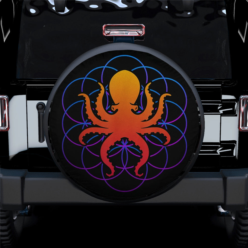 Cool Octopus Jeep Car Spare Tire Cover