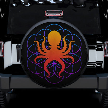 Cool Octopus Jeep Car Spare Tire Cover
