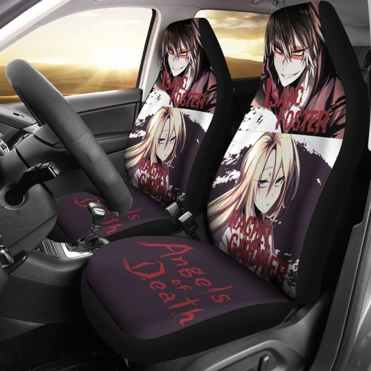 Cool Rachel Gardner & Isaac Foster Angels Of Death Car Seat Covers Mn04 Universal Fit 225721