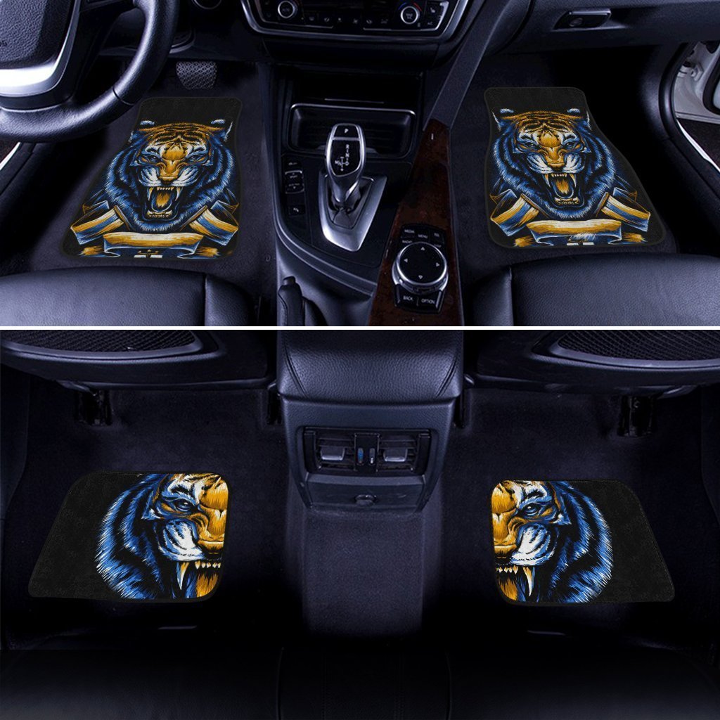 Cool Roaring Tiger Car Floor Mats Custom Cool Car Accessories Best Gift Idea For Dad