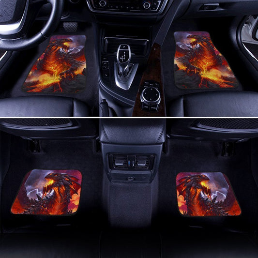Coolest Burning Dragon Car Floor Mats Custom Cool Car Accessories