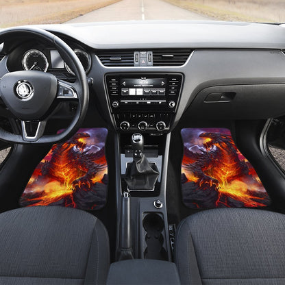 Coolest Burning Dragon Car Floor Mats Custom Cool Car Accessories