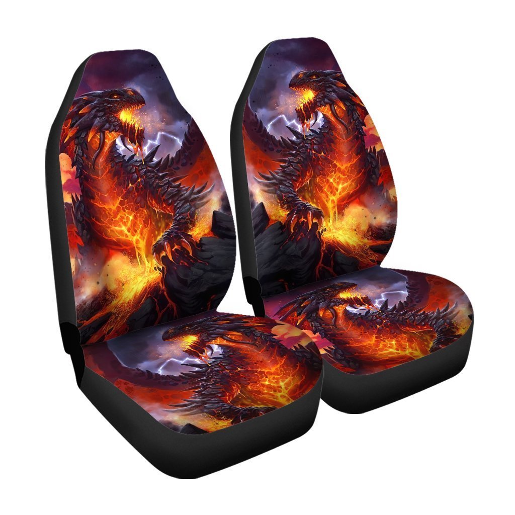 Coolest Burning Dragon Car Seat Covers Custom Car Accessories
