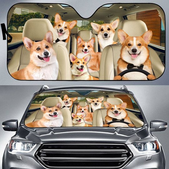 Corgi All Over Printed 3D Sun Shade