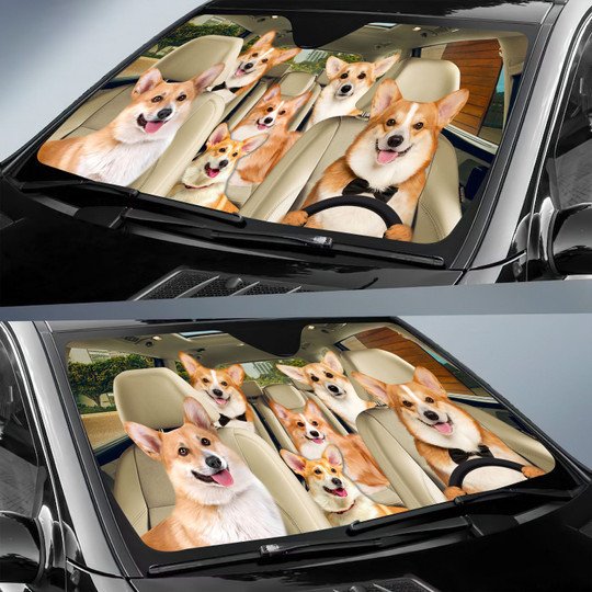 Corgi All Over Printed 3D Sun Shade