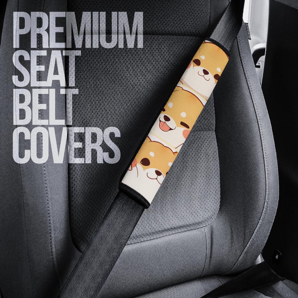 Corgi Anime Premium Custom Car Seat Belt Covers