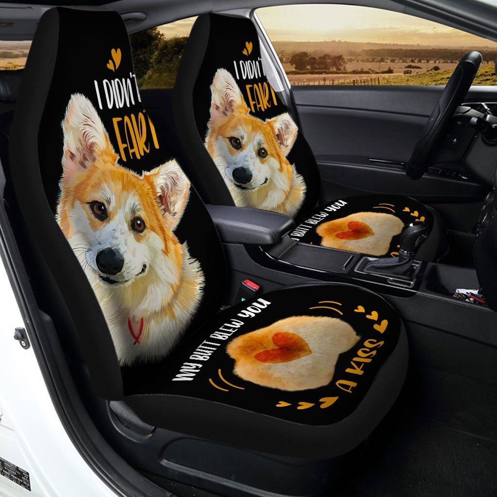 Corgi Car Seat Covers Custom Funny I Didn't Fart Car Accessories For Corgi Lovers