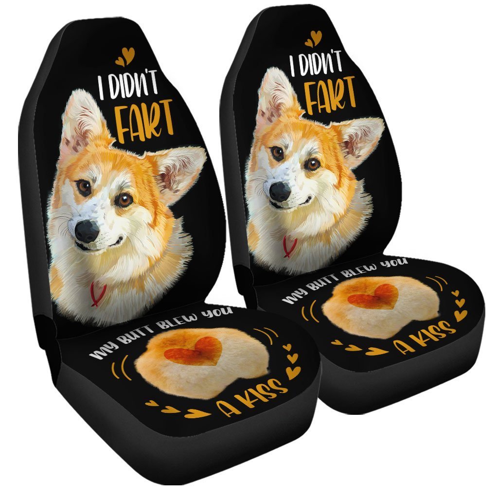 Corgi Car Seat Covers Custom Funny I Didn't Fart Car Accessories For Corgi Lovers