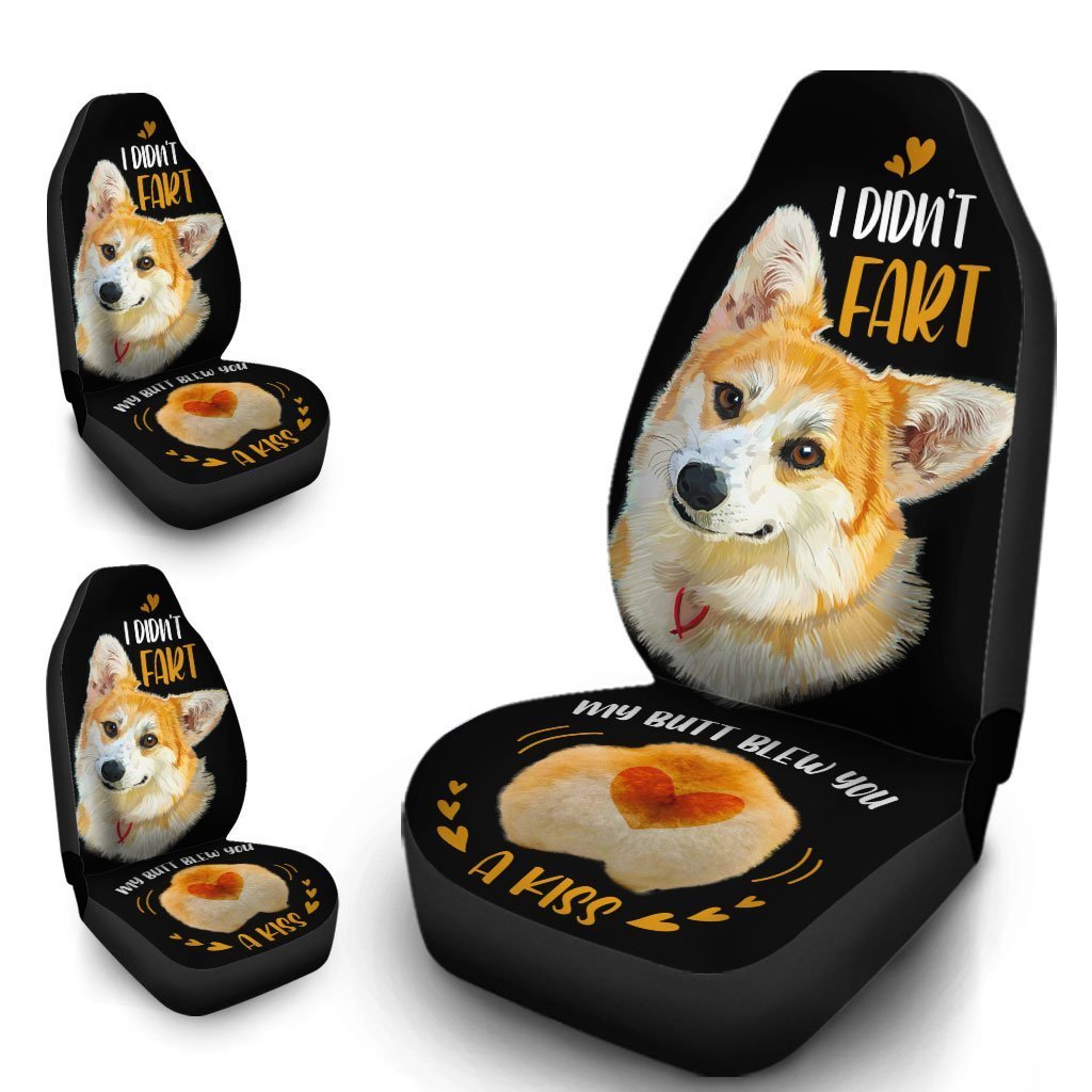 Corgi Car Seat Covers Custom Funny I Didn't Fart Car Accessories For Corgi Lovers