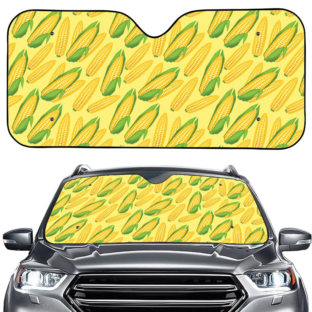 Corn Cob Pattern Print Car Windshield Sun Shade