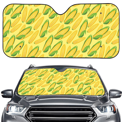 Corn Cob Pattern Print Car Windshield Sun Shade
