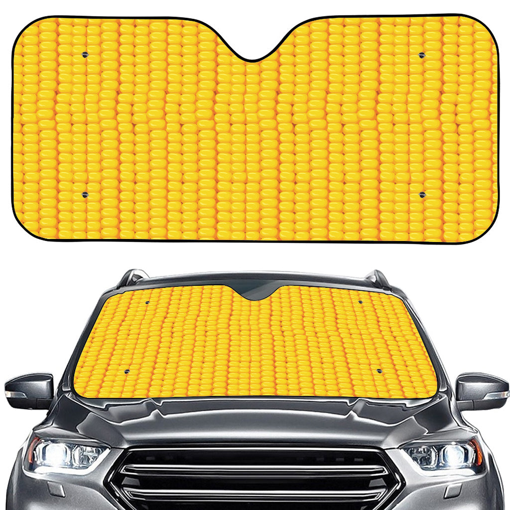 Corn Print Car Windshield Sun Shade