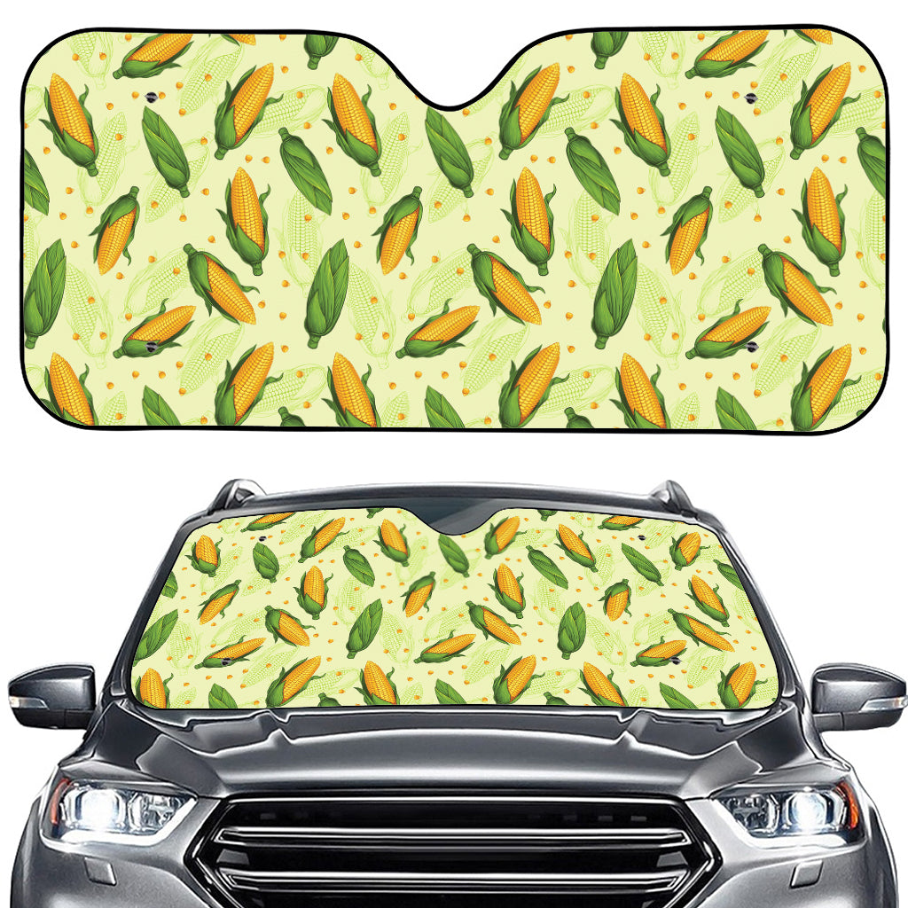 Corncob Pattern Print Car Windshield Sun Shade