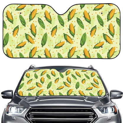 Corncob Pattern Print Car Windshield Sun Shade
