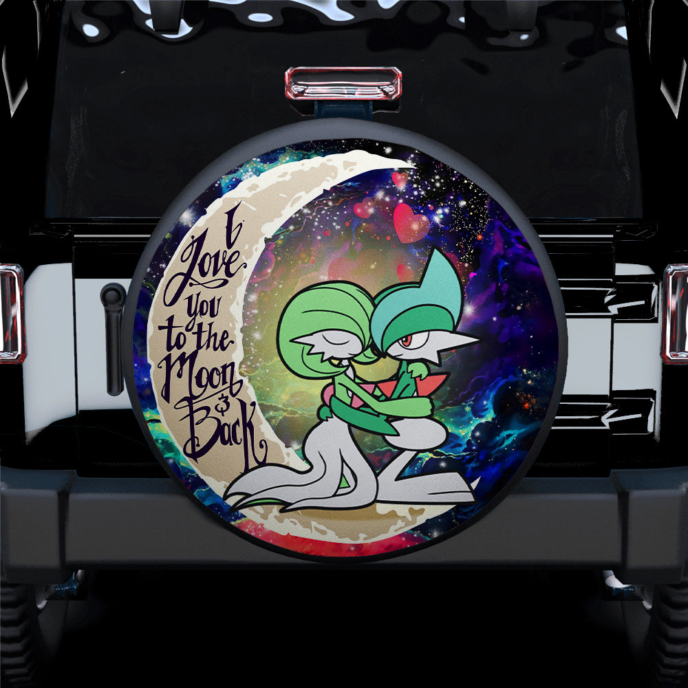 Couple 1 Love You To The Moon Galaxy Car Spare Tire Cover