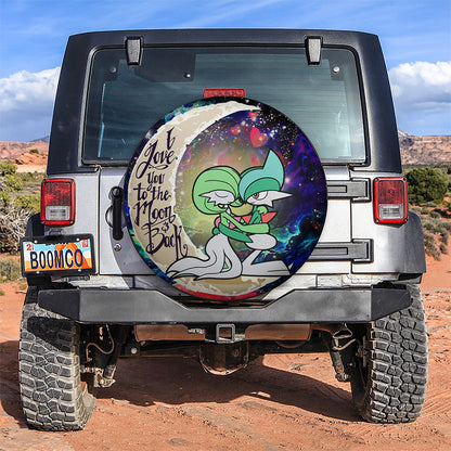 Couple 1 Love You To The Moon Galaxy Car Spare Tire Cover