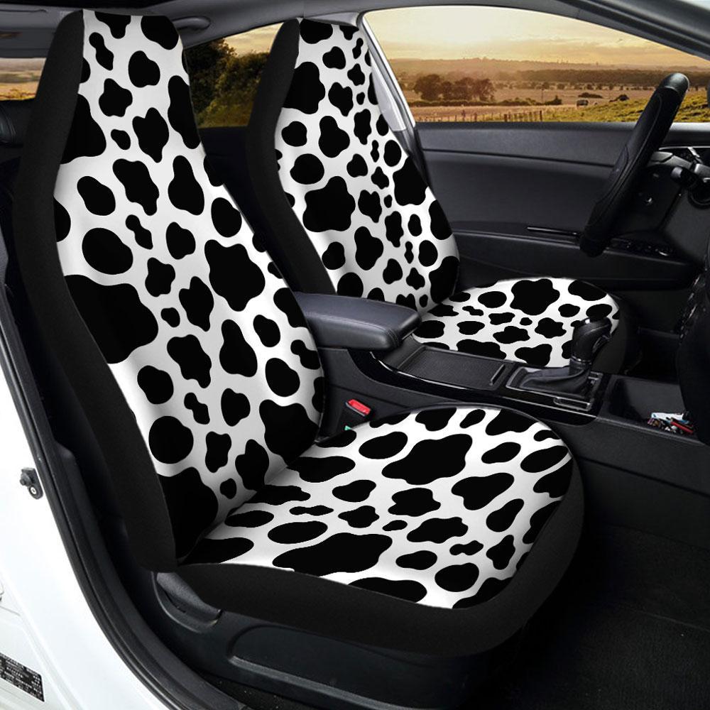 Cow Dairy Car Seat Covers Printed Custom Animal Skin Car Accessories