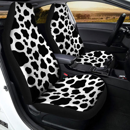 Cow Dairy Car Seat Covers Printed Custom Animal Skin Car Accessories