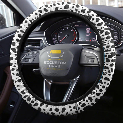 Cow Skin Anime Steering Wheel Cover Custom Animal Car Accessories
