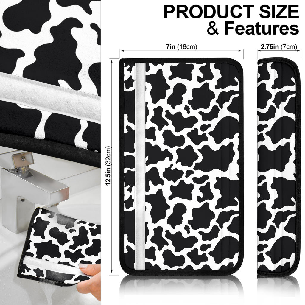 Cow Skin Premium Custom Car Seat Belt Covers