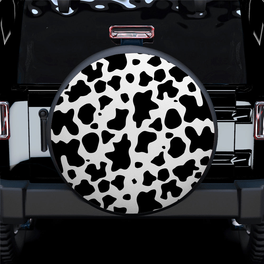 Cow Texture Car Spare Tire Cover
