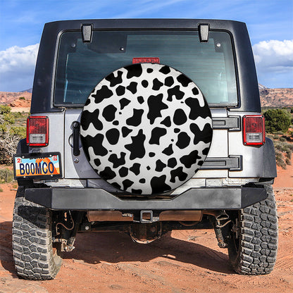 Cow Texture Car Spare Tire Cover