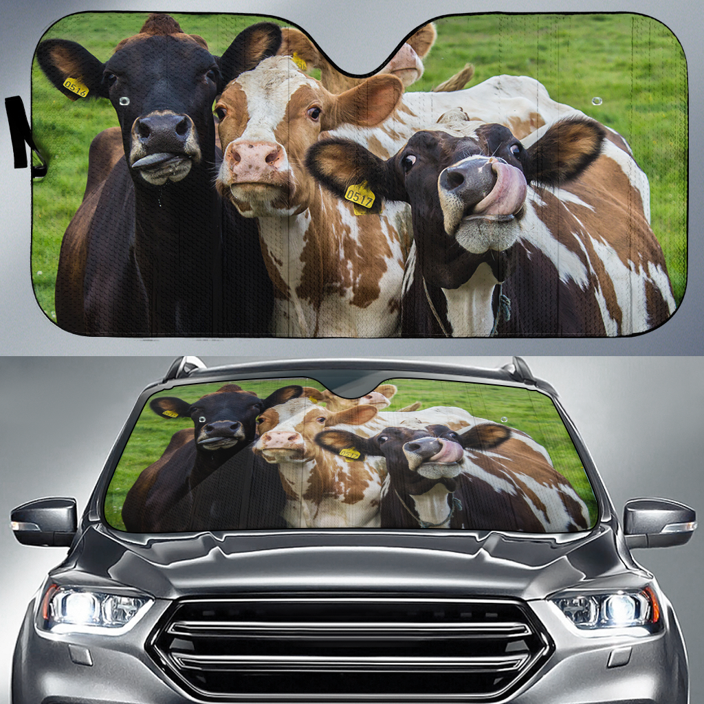 Cows On The Farm All Over Printed 3D Sun Shade