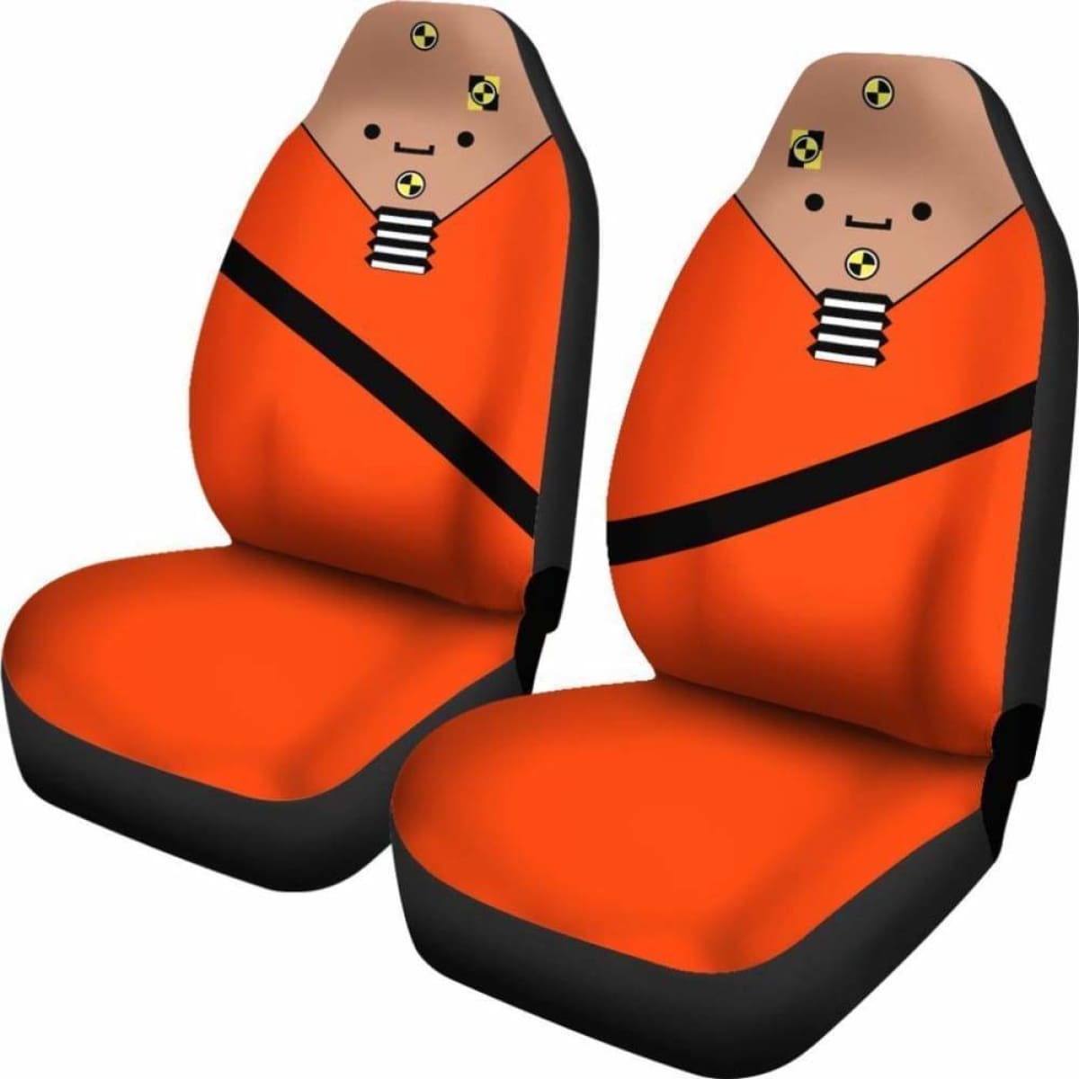 Crash Test Dummies Cartoon Car Seat Covers Universal Fit 051012