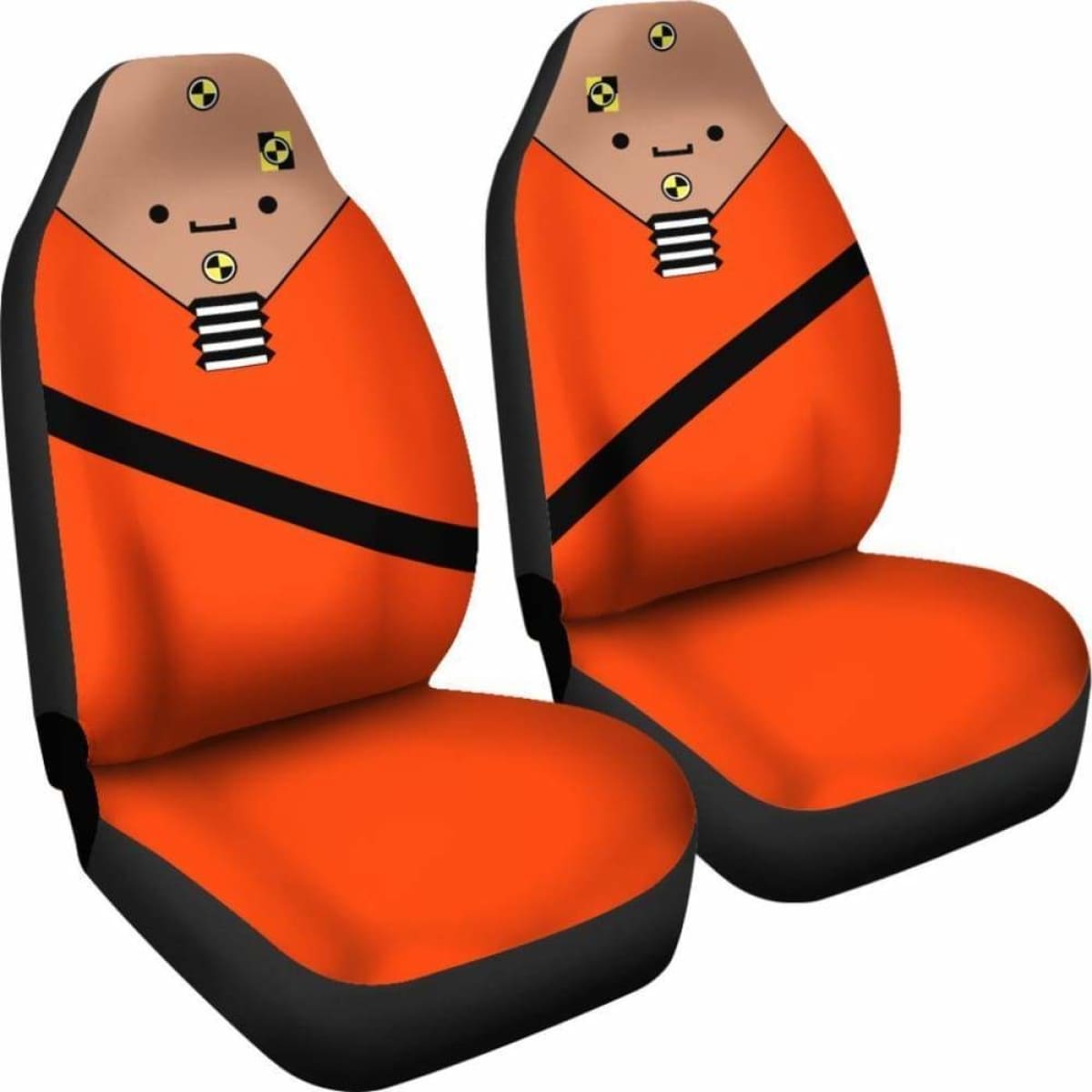 Crash Test Dummies Cartoon Car Seat Covers Universal Fit 051012
