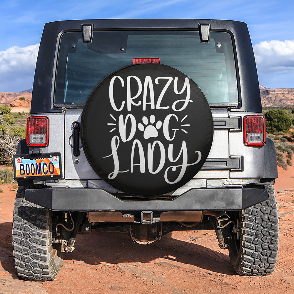 Crazy Dog Lady Car Spare Tire Cover