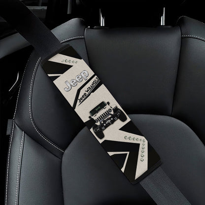 Cream White Jeep Car Seat Belt Cover Custom Car Accessories