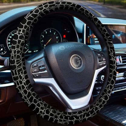 Crocodile Skin Steering Wheel Cover Custom Animal Car Interior Accessories