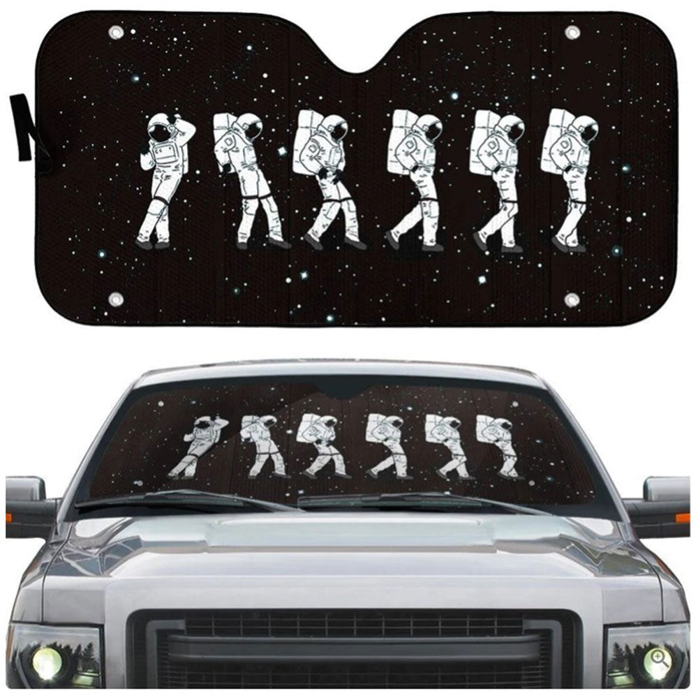 Crotch Grab Moon Walk Astronaut Car Auto Sun Shades Windshield Accessories Decor Gift
