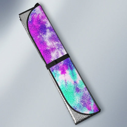 Crumple Tie Dye Car Sunshade Custom Printed Hippie Car Accessories