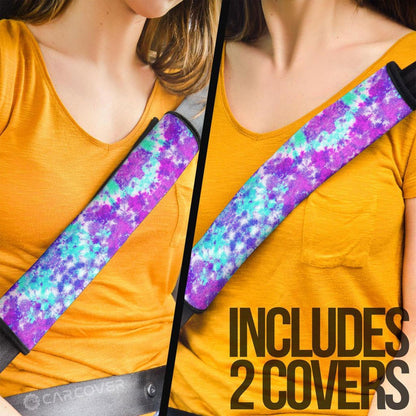Crumple Tie Dye Seat Belt Covers Custom Hippie Car Accessories Gifts