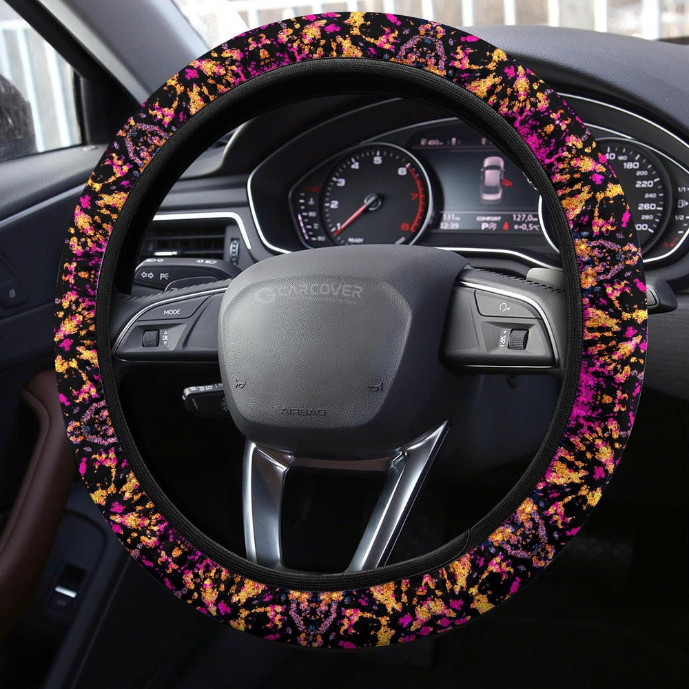 Crumple Tie Dye Steering Wheel Covers Custom Hippie Tie Dye Hippie Car Accessories