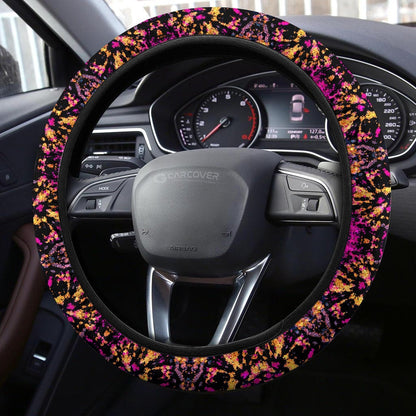 Crumple Tie Dye Steering Wheel Covers Custom Hippie Tie Dye Hippie Car Accessories