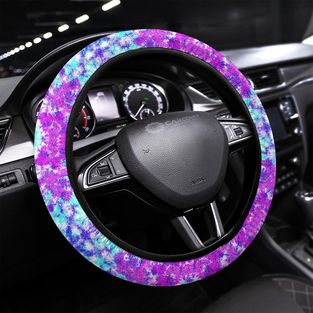 Crumple Tie Dye Steering Wheel Covers Custom Hippie Tie Dye Hippie Car Accessories
